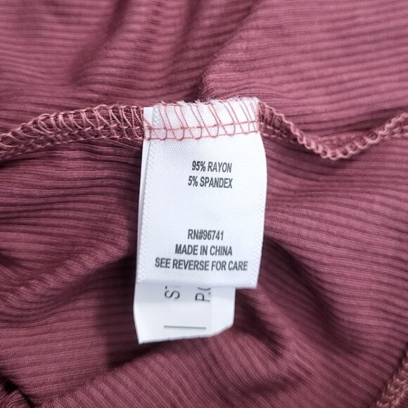 OAK & TRELLIS Wild Ginger Short Sleeve Ribbed Scoop Neck Top - NWT Women's S - Picture 5 of 5